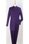 Jacket & Pants Apollo King Men's 2 Piece Nehru purpleSuit Mandarin Collar Jacket & Pants Outlet