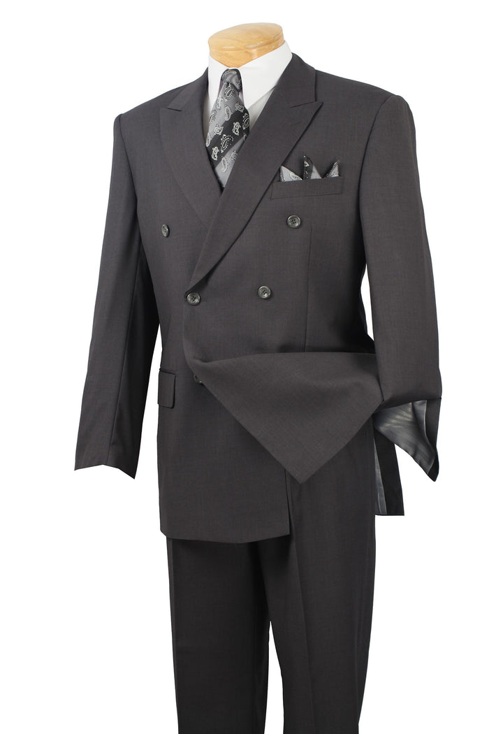 Vinci Men's Executive Double-Breasted 2-Piece Suit