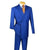Jacket & Classic Trouser  Vinci Men's 2-Piece Executive Suit - Double Breasted Jacket & Classic Trouser blue