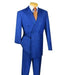 Jacket & Classic Trouser  Vinci Men's 2-Piece Executive Suit - Double Breasted Jacket & Classic Trouser blue