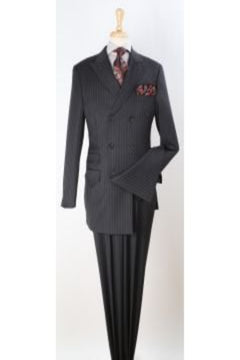 Apollo King Men's 3-Piece Double Breasted Suit - Professional Executive Style