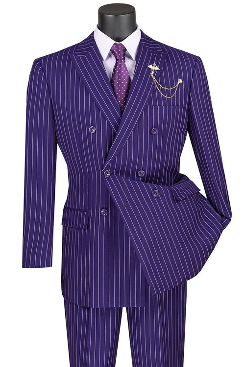 Purple Pinstripe Suit