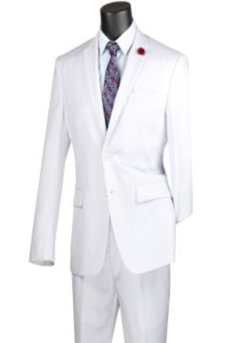 2 Piece Suit
 
 Vinci Men's Classic Business Wool Suit - 2 Piece Executive Suit