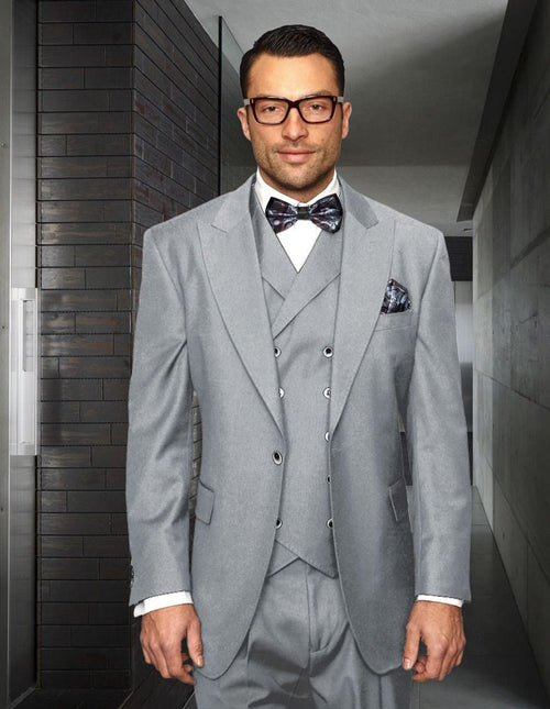Men's Wool Suit with 10-Button Vest Premium Quality Statement
