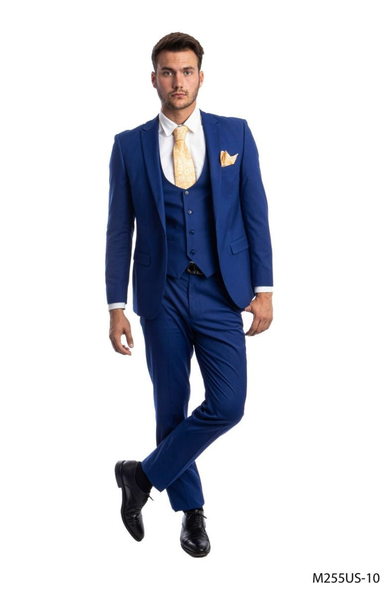 Attire
 
 Tazio Men's 3pc Ultra Slim Fit Executive Suit - Business Attire for the Classy Professional