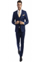 Sean Alexander Men's 3 Piece Skinny Fit Suit  Notch Lapel with Tailored Fit