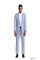 Tazio Men's 2pc Slim Fit Executive Suit with Peak Lapel - Professional Quality