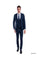 Sean Alexander Men's Outlet 3-Piece Skinny Fit Suit Vest