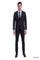 Sean Alexander Men's 3 Piece Executive Suit Windowpane Plaid Pattern
