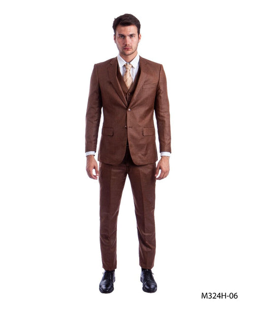 Tazio Men's 3 Piece Executive Suit Bold Colors & Patterns
