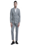 Tazio Men's Outfit: Light Pinstripe Skinny Fit 2-Piece Suit