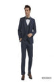 Tazio Men's Skinny Fit 3 Piece Plaid Suit Purple/Blue/ Charcoal/Blue/Charcoal/Red/Bold Patterned Look