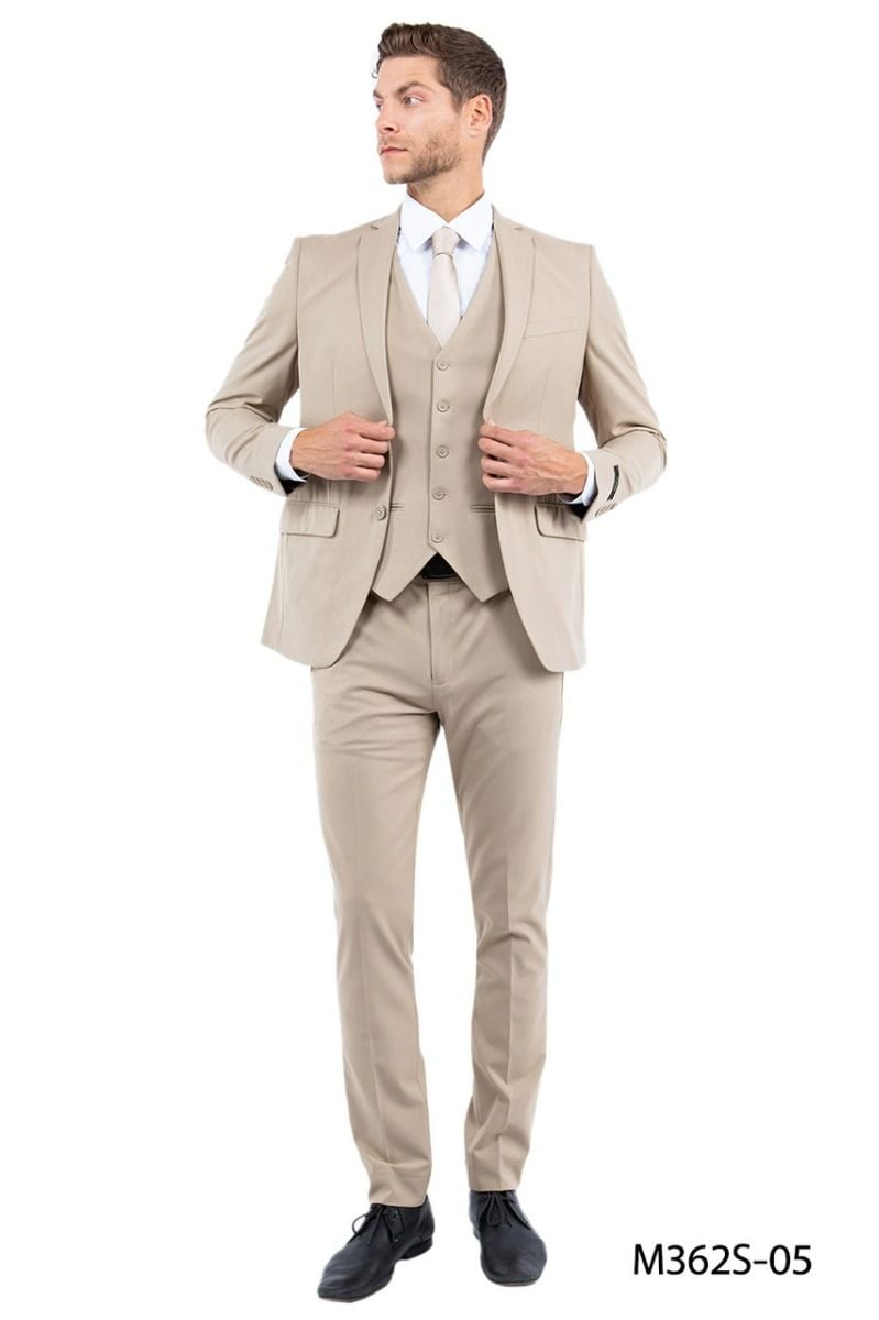 Zegarie Slim Fit 3-Pc Suit (Solid Colors)