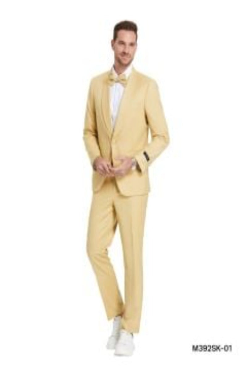 Men's Skinny Fit 2 Piece Colorful Smooth Suit