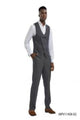 Tazio Men's 2-Piece Skinny Fit Vest Set - Tattersall Pattern