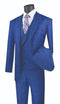Jacket & Pants Vinci Men's 3 Piece Modern Fit Suit: purple Stylish Vest Jacket & Pants