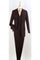 Apollo King Men's 3pc 100% Wool Suit Peak Lapel for Fashionable Look