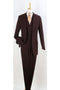 Apollo King Men's 3pc 100% Wool Suit Peak Lapel for Fashionable Look