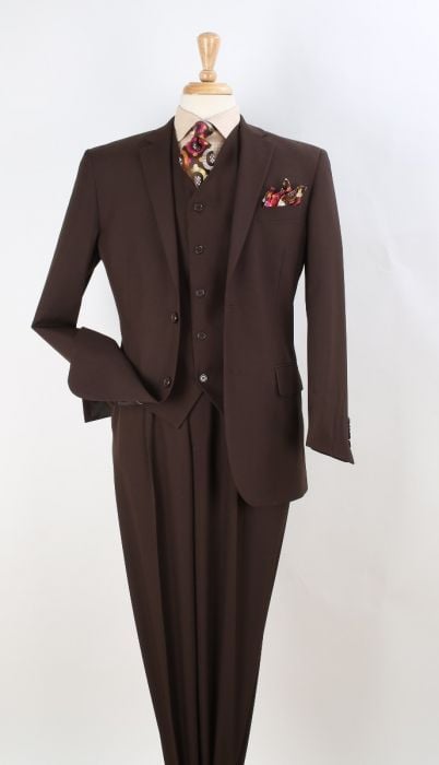 Attire  Royal Diamond Men's 3pc Discount Fashion Suit Sleek Business Attire