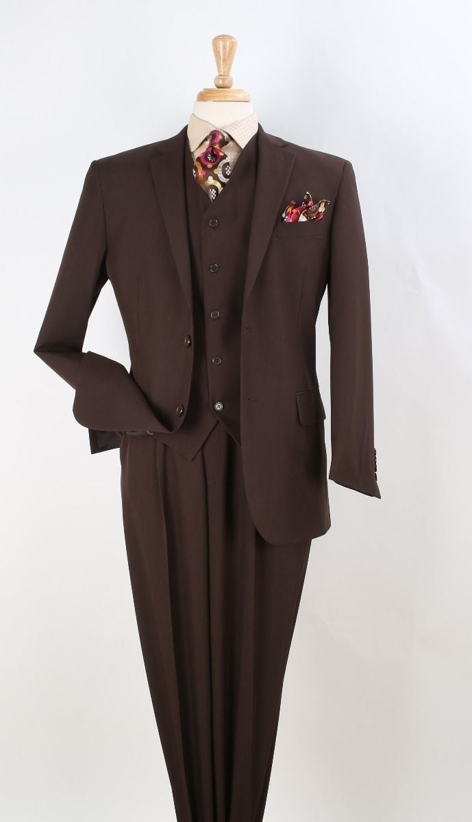 Style  Apollo King Men's 100% Wool Suit Classic Executive Style