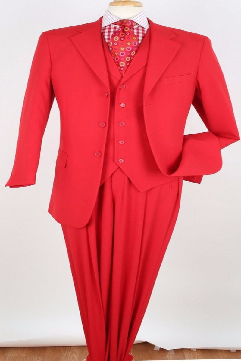 Royal Diamond Men's 3pc Solid Color Suit - Discount Fashion - 38 Short Jacket+32 Waist Adjustable 28to34)(Height: 5 4 to5 7 )(Neck  15-16.5)S-M)