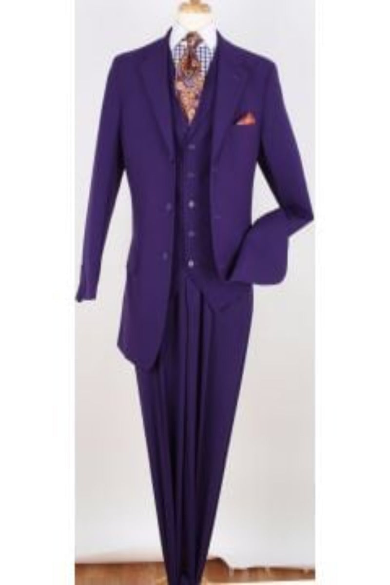 Royal Diamond Men's 3pc Solid Color Suit - Discount Fashion