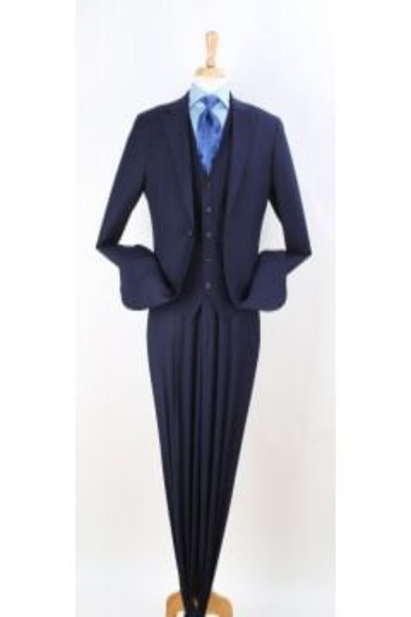 Formal Outfit Royal Diamond Men's 3 Pc Executive Suit Classic Business Formal - 38 Short Jacket+32 Waist Adjustable 28to34)(Height: 5 4 to5 7 )(Neck  15-16.5)S-M)