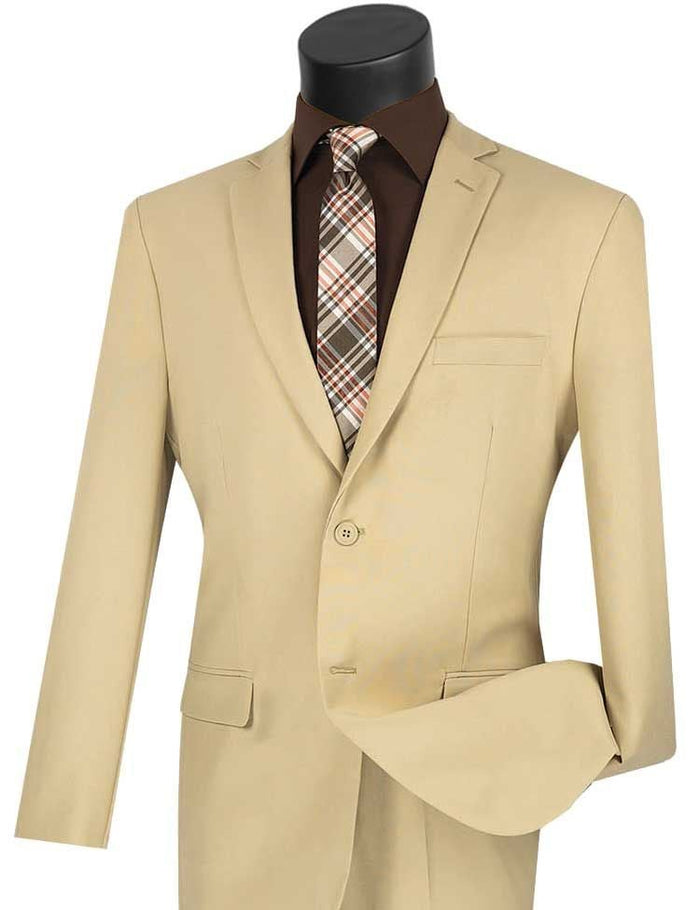SMB Couture Men's 2-Piece Executive Suit - Solid Colors purple