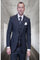 Men's 3-Piece Wool Cashmere Suit in Micro Plaid - 100% Quality