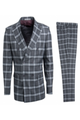 Stacy Adams Men's Executive Slim 3 Piece Suit Vibrant Plaid