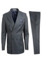 Stacy Adams Men's Glen Check Double Breasted 3 Piece Suit