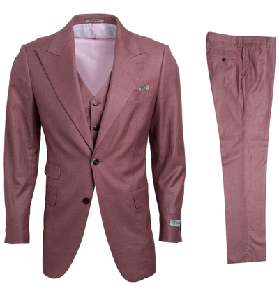 Stacy Adams Men's Slim Fit 3 Piece Executive Suit  Bold Color
