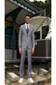 Stacy Adams Men's 3-Piece Pinstripe Hybrid midnightpurple Suit