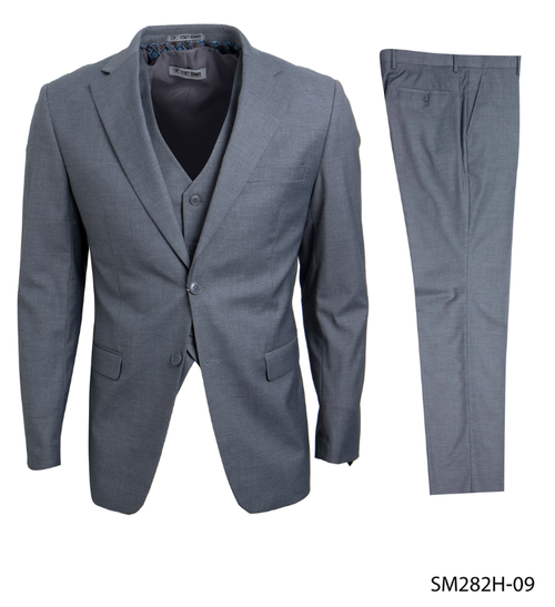 Stacy Adams Men's 3-Pc Executive Suit Notch Lapel Professional Look