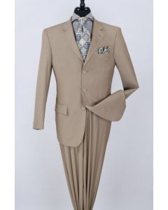 Royal Diamond Men's Poplin Suit 2-Piece Set - Solid Colors