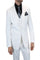 Statement Men's Outlet Wool 3-Piece Suit - Bright Hues white