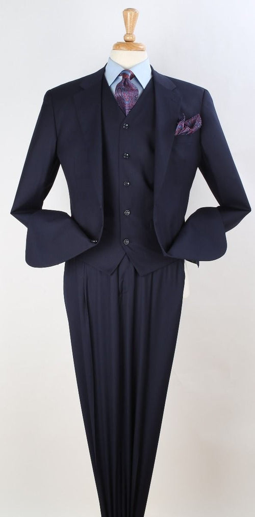 Style  Apollo King Men's 100% Wool Suit Classic Executive Style
